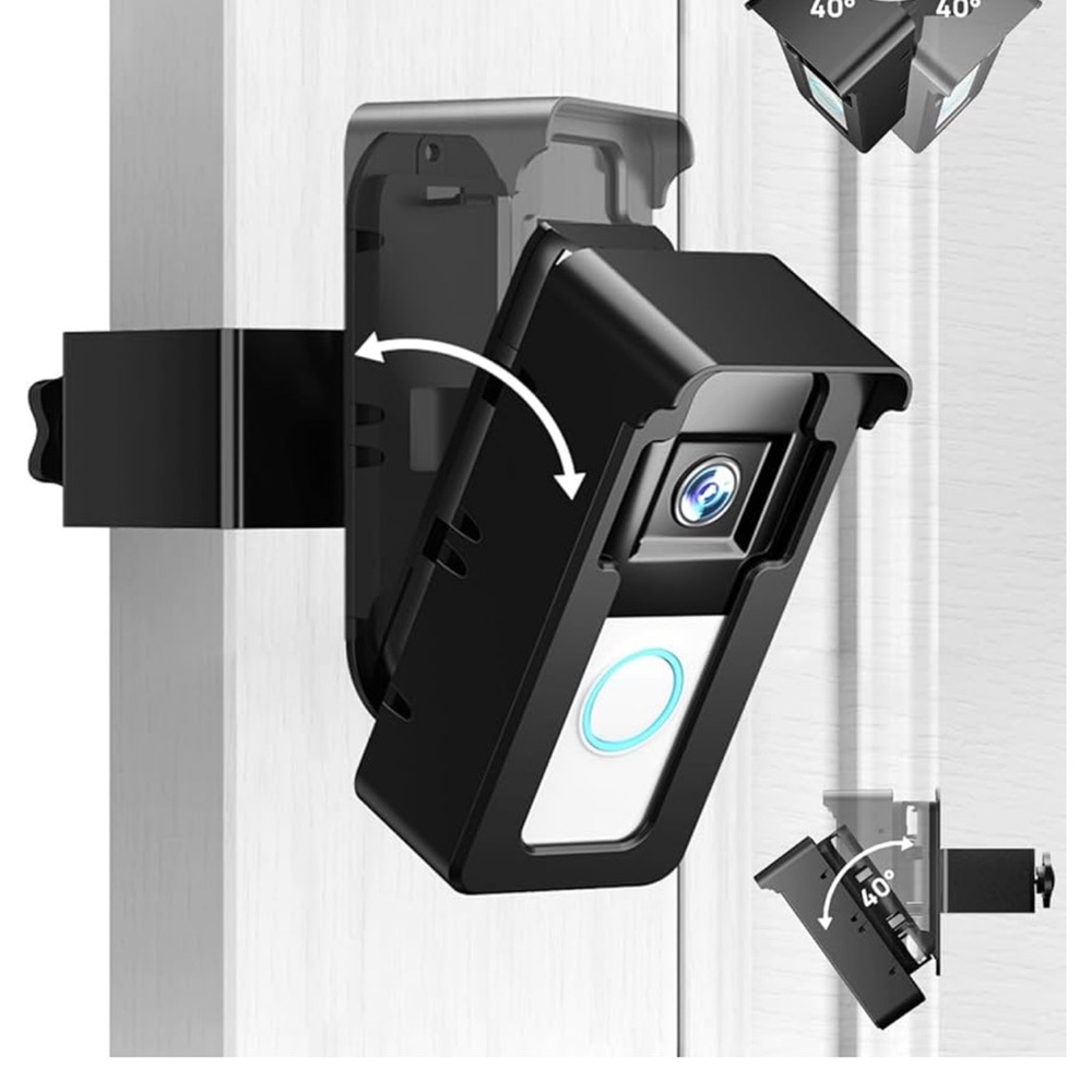 Black Doorbell Camera Mount